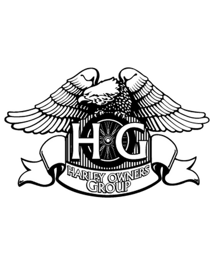 Sticker Harley Davidson Owners Group impression avec fond. ★