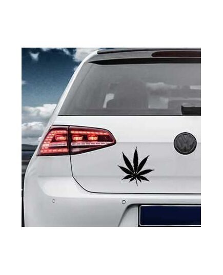 Sticker VW Golf Feuille de Cannabis