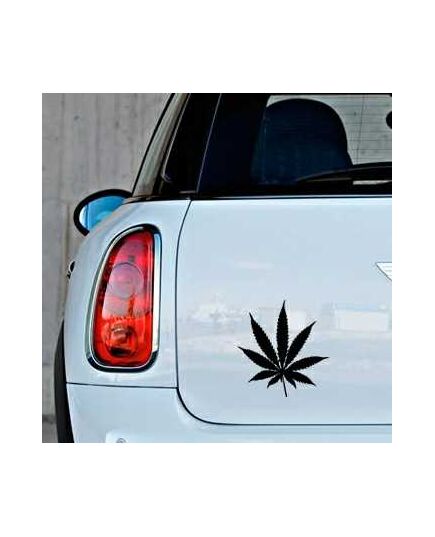 Sticker mini Pot Leaf Cannabis