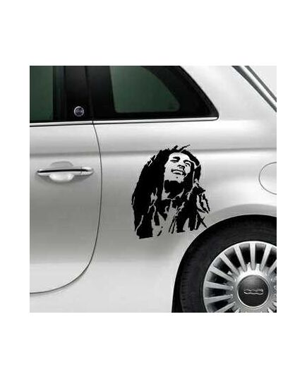 Sticker Fiat 500 Bob Marley
