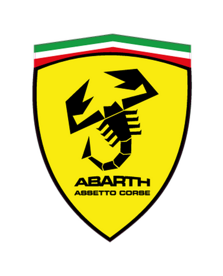 Sticker Fiat Abarth Assetto Corse dans l’Écusson Ferrari Modèle 5