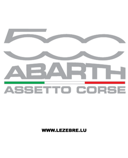 Sticker Fiat Abarth 500 Assetto Corse