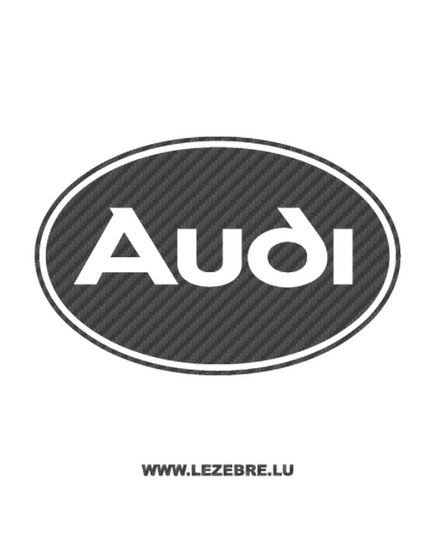 Sticker Carbone Audi Logo 4