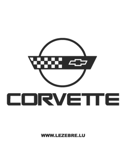 Sticker Chevrolet Corvette Logo 3