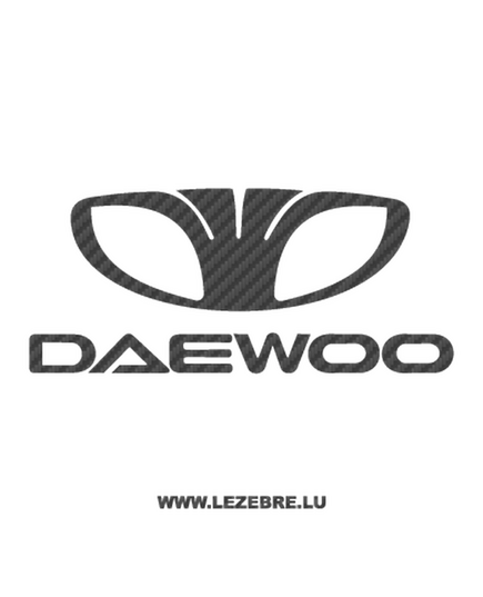 Daewoo Logo Carbon Decal