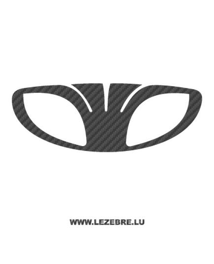 Daewoo Logo Carbon Decal 2