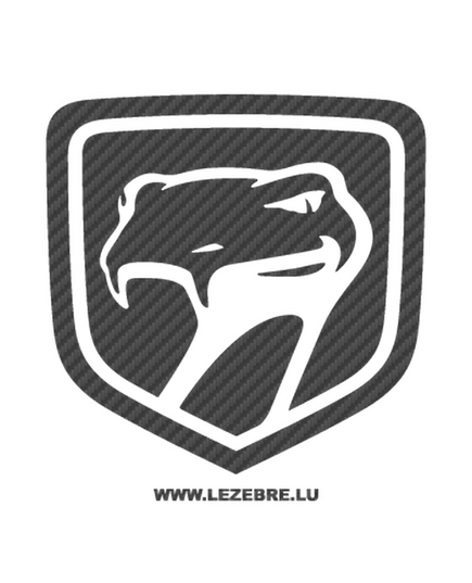 Sticker Karbon Dodge Viper Logo 2