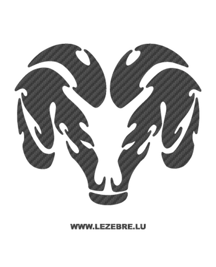 Dodge Viper Logo Carbon Decal 3