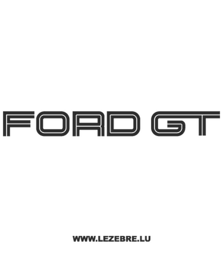 > Sticker Ford GT