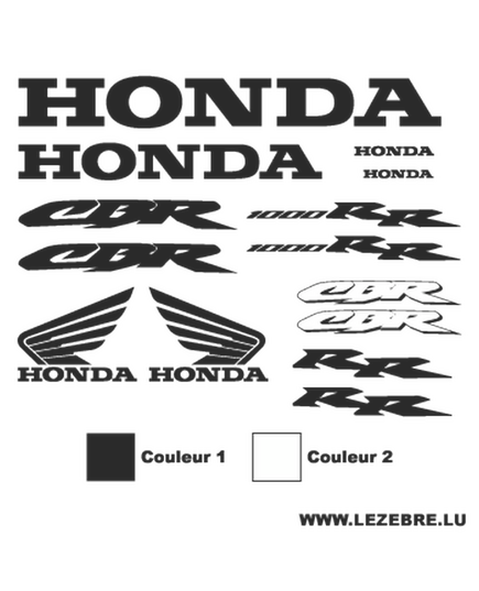 Kit Stickers Honda CBR 1000 RR