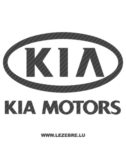 Kia Motors Carbon Decal 2