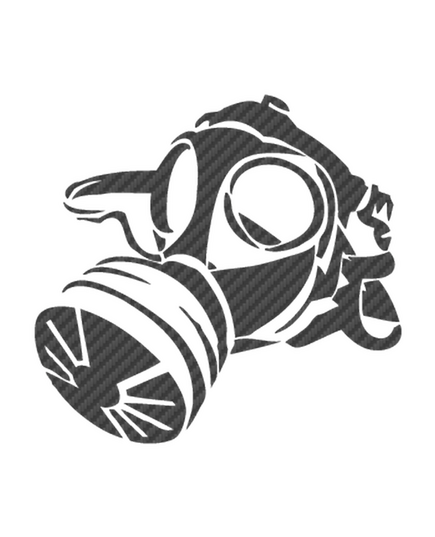 Gas Mask Carbon Decal