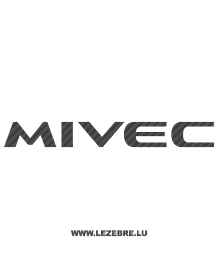 Mitsubishi Mivec Carbon Decal 2