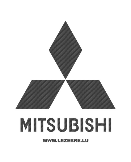 Sticker Karbon Mitsubishi Logo
