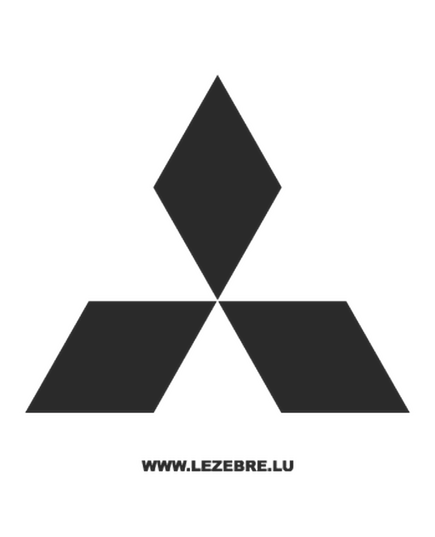 Mitsubishi Logo Decal 2