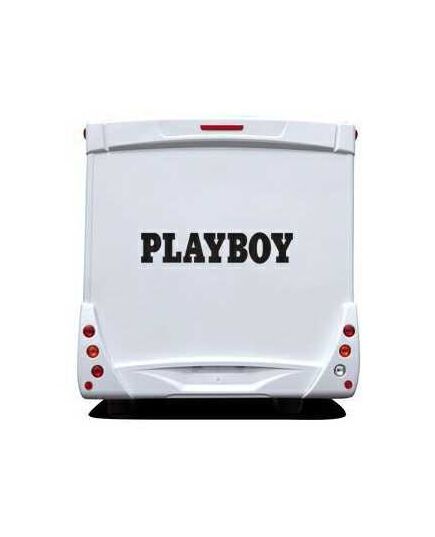 Sticker Camping Car Playboy Logo Écriture
