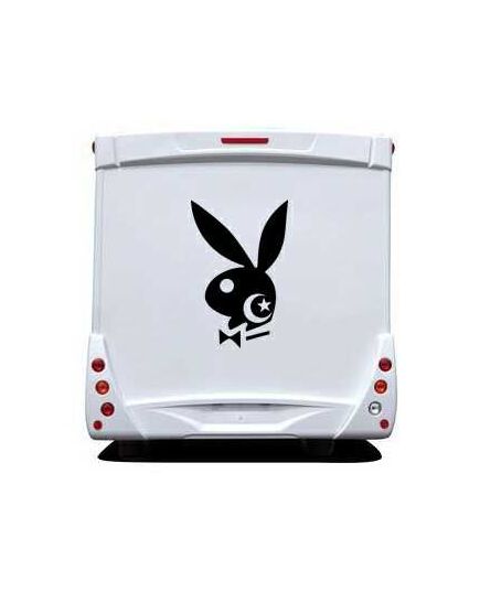 Sticker Camping Car Playboy Bunny Algérien