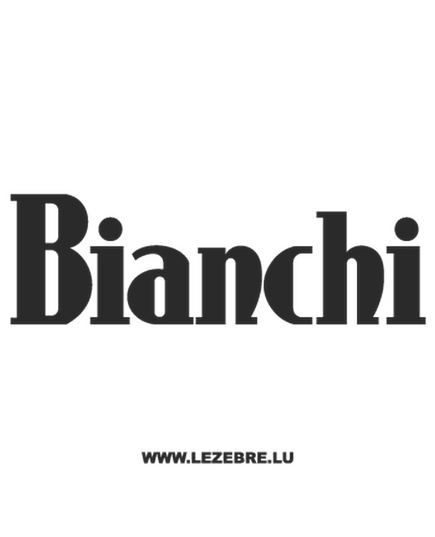 Bianchi Logo Decal 2