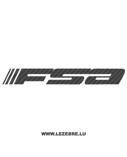 FSA Logo Carbon Decal