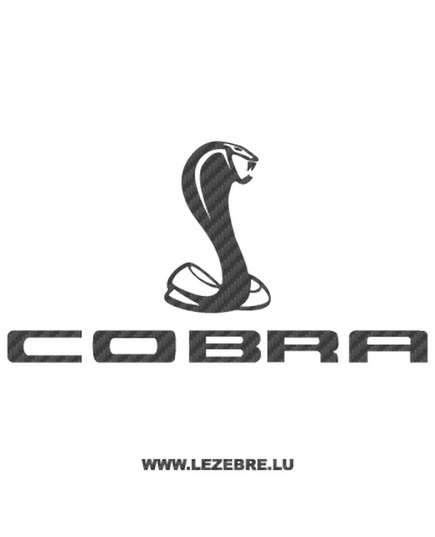 Sticker Carbone Ford Mustang Cobra Logo