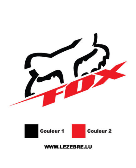 Sticker Fox Racing 3