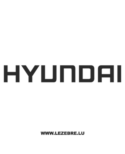 Hyundai Decal