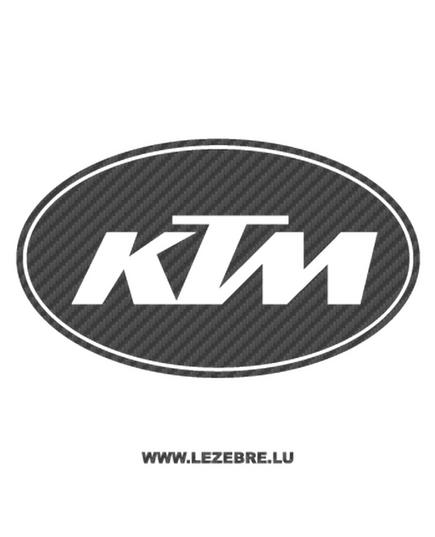 Sticker Carbone KTM Logo 2