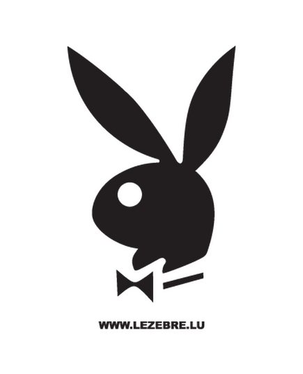 Sticker Bunny Playboy