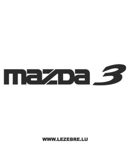 Sticker Mazda 3