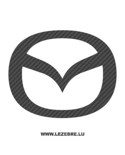 Mazda new logo Carbon Decal