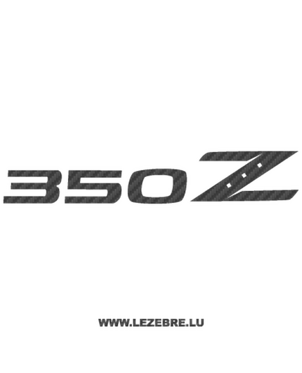 Nissan 350Z Carbon Decal