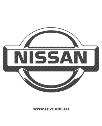 Nissan New Logo Carbon Decal