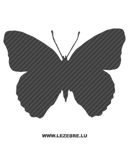 Sticker Karbon Schmetterling 24