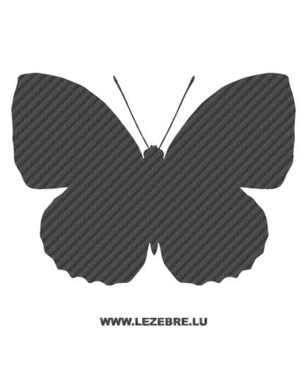Butterfly Carbon Decal 25