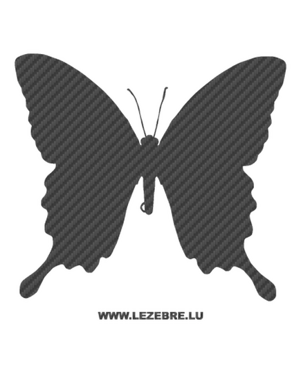 Butterfly Carbon Decal 45