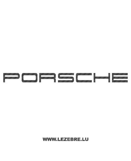 Porsche Carbon Decal