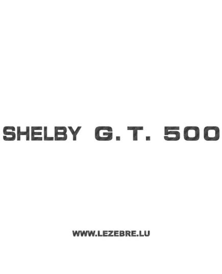 Ford Shelby GT 500 Carbon Decal