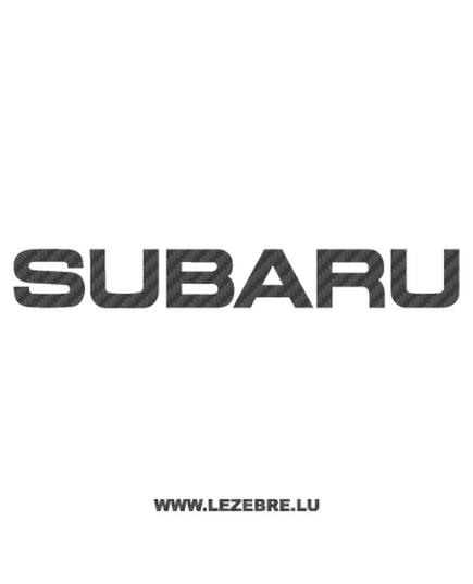 Subaru Carbon Decal