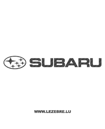 Sticker Carbone Subaru Logo 3