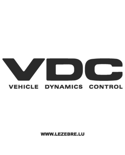 Subaru VDC - Vehicle Dynamics Control Decal