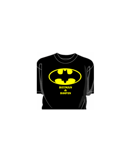 Tee shirt Bitman & Ropin parodie Batman