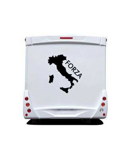 Sticker Camping Car Italia Forza
