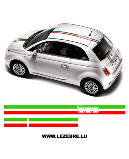 Kit Stickers Bandes Italie Fiat 500