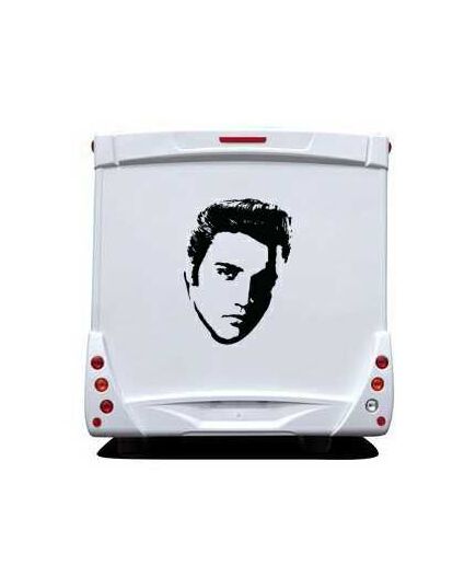 Sticker Wohnwagen/Wohnmobil Elvis Presley 2
