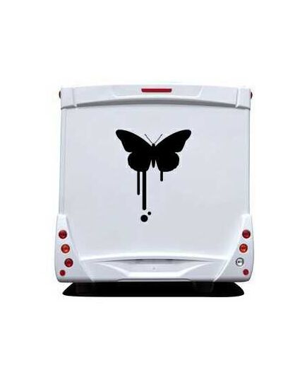 Butterfly Camping Car Decal 67