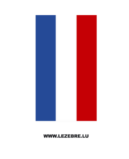 French flag strip decal