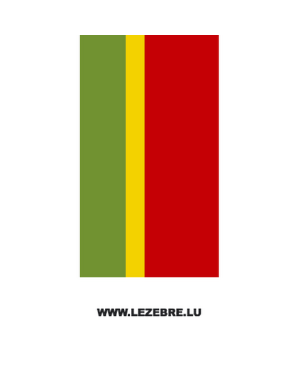 Portuguese flag strip decal