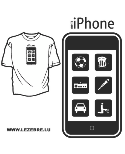 T-Shirt Male iPhone Applications