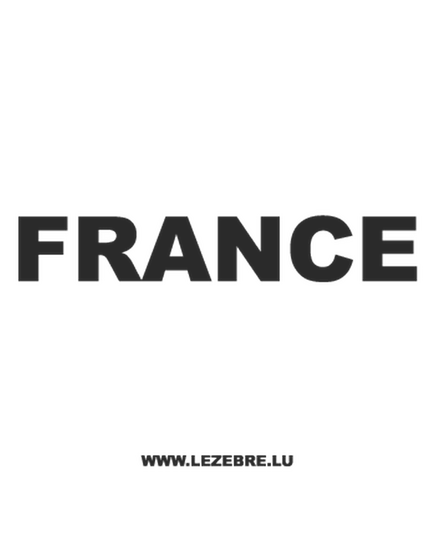 Sticker Frankreich