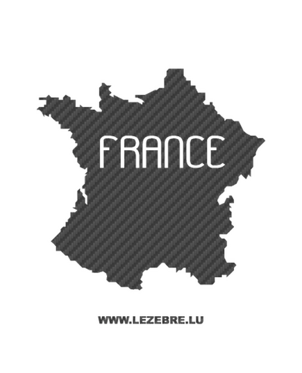 Sticker Karbon Frankreich Hexagone